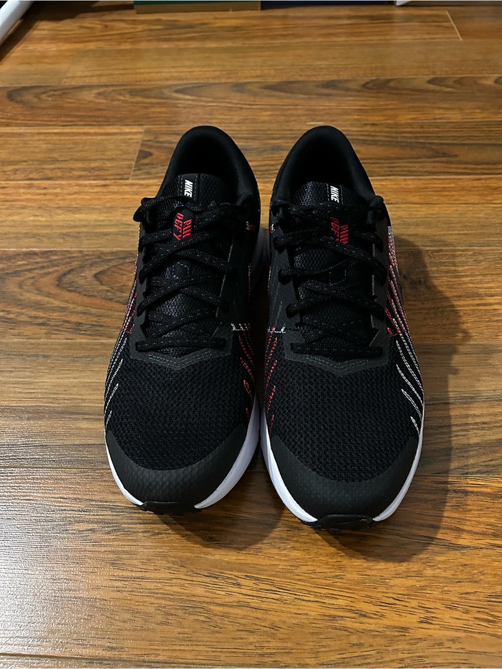 Nike Black, Red and White Men's Running Sneakers